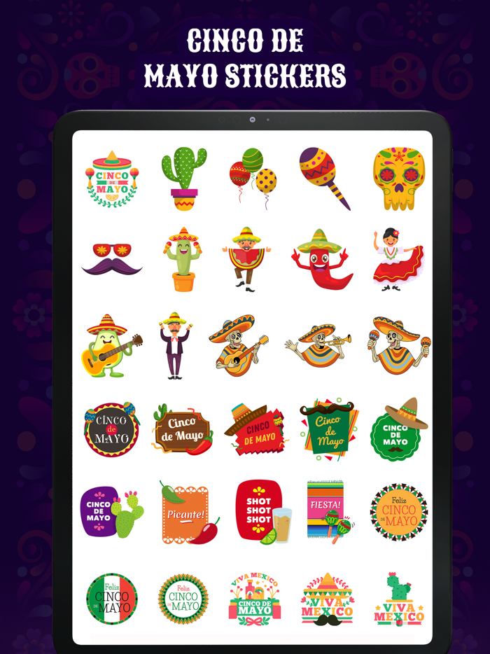 Cinco De Mayo Mexican Stickers