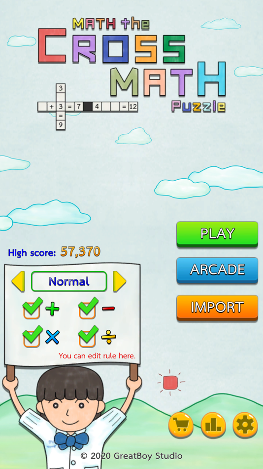 #1. Math the Cross Math Puzzle (iOS) 由: kittisak wongkantarakorn
