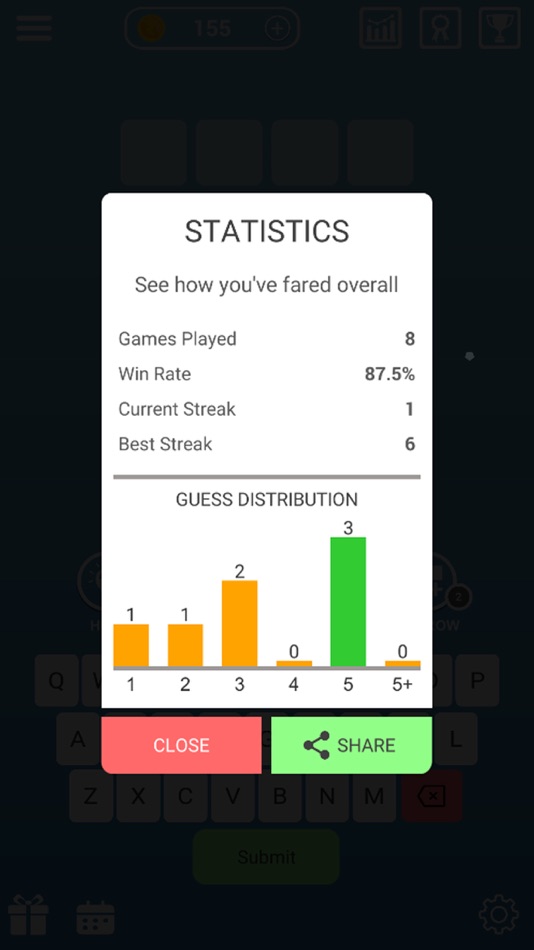 #8. Word Guess Legend-Word Puzzle (iOS) By: Athmin Game Studio