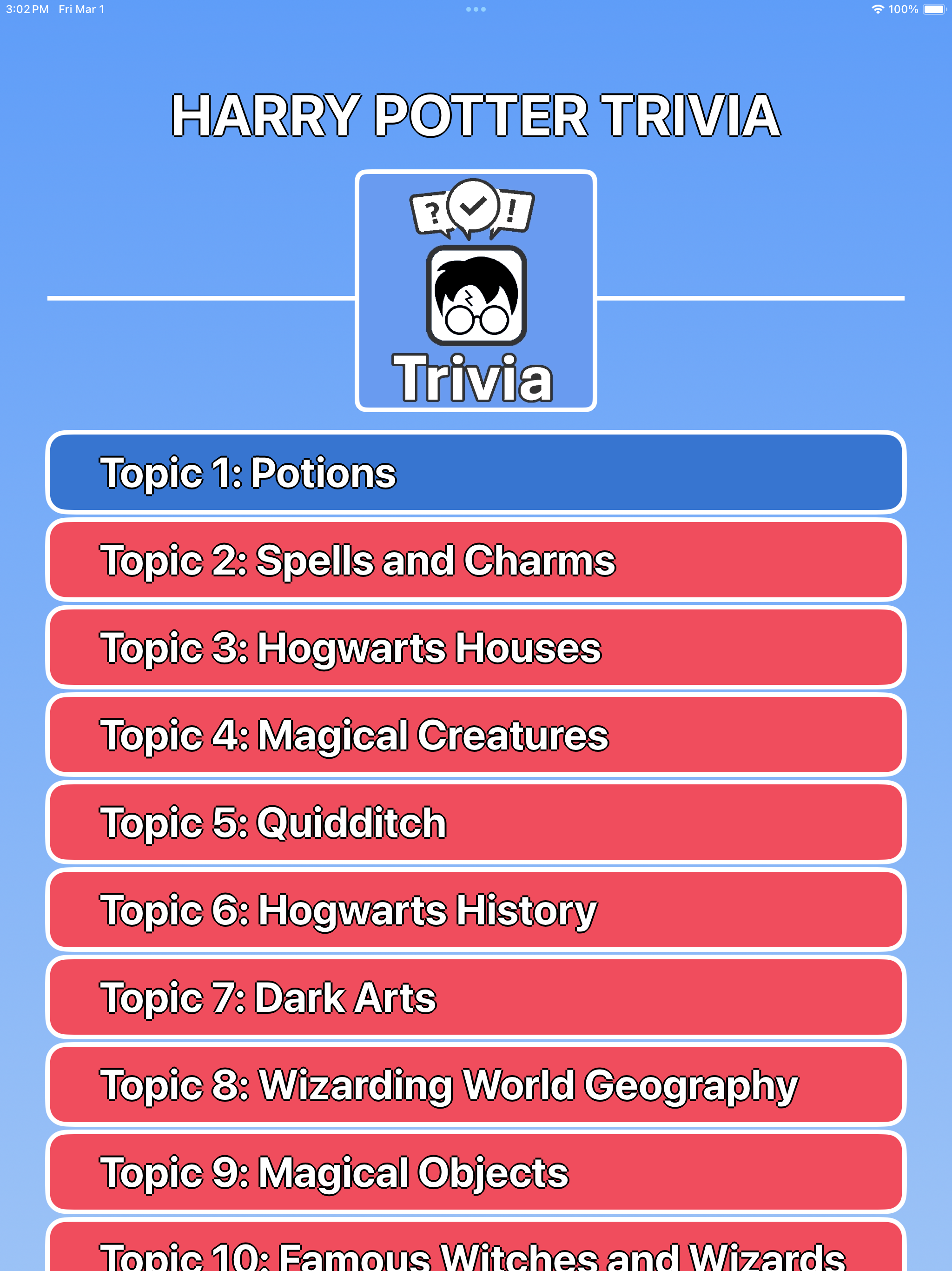 Harry Potter Trivia
