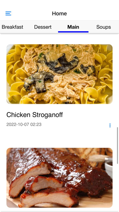 Monsieur Recipes Cuisine Screenshot