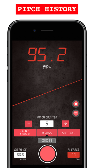 Baseball Pitch Speed Radar Gun Screenshot
