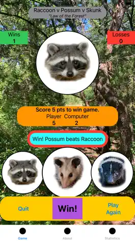 Game screenshot Raccoon-Possum-Skunk hack