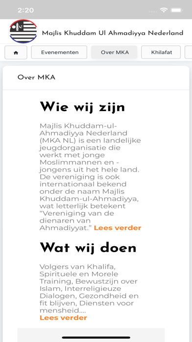 MKA Nederland Screenshot