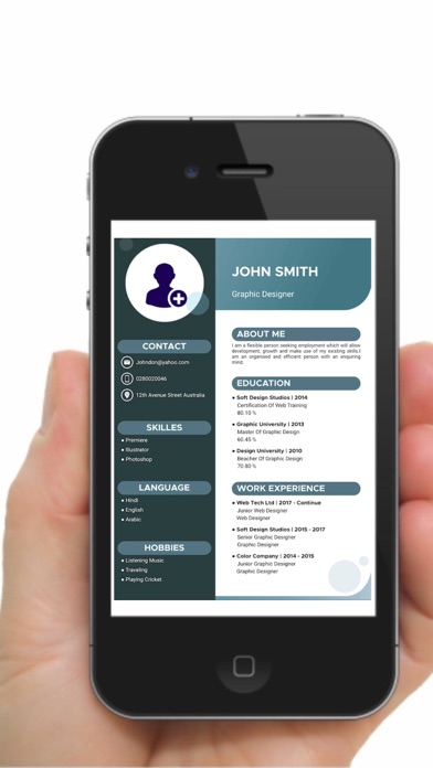 Resume Builder & Job search Screenshot