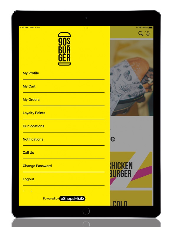 90s Burger iPad screenshot 4 - Food & Drink app