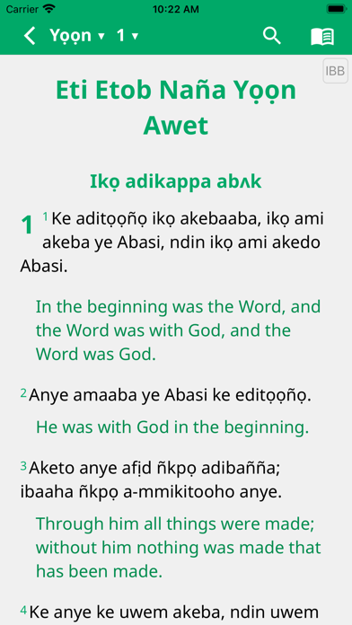 Ibibio Contemporary Bible Screenshot