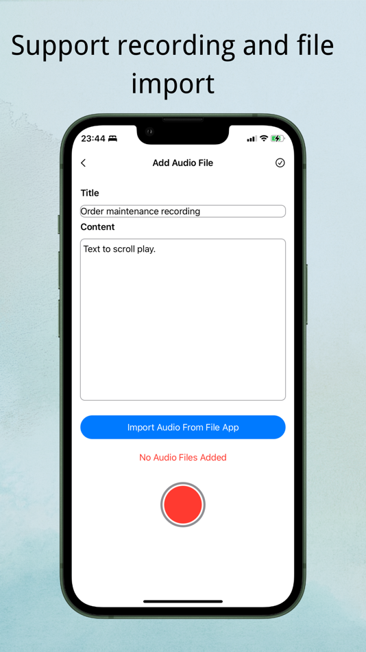 #5. Loudspeaker - Auto reading (iOS) بواسطة: 德明 杨