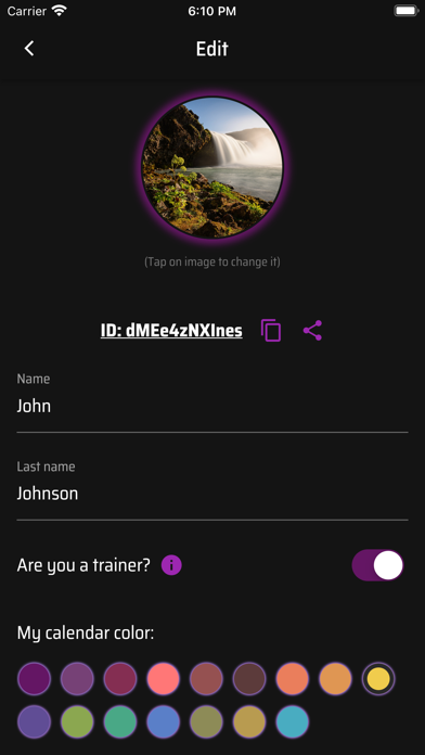 TRYHARD – Workout calendar Screenshot