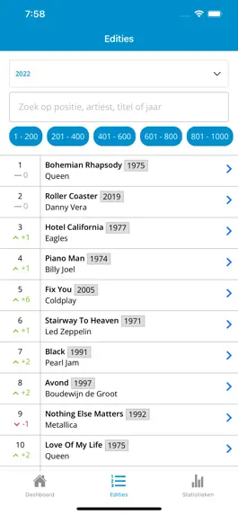 Game screenshot Top2000 Stats apk