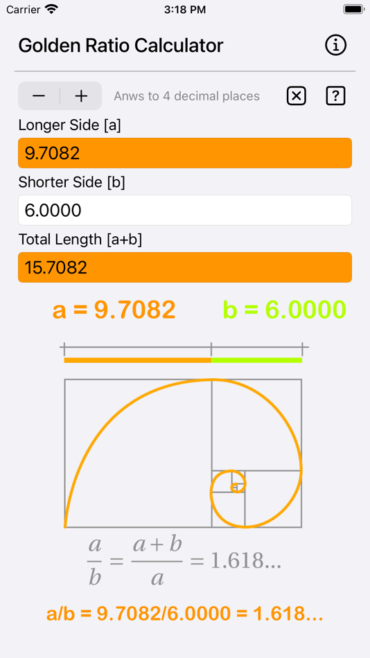 #7. Golden Ratio Calculator Plus (iOS) 由: Heng Jia Liang