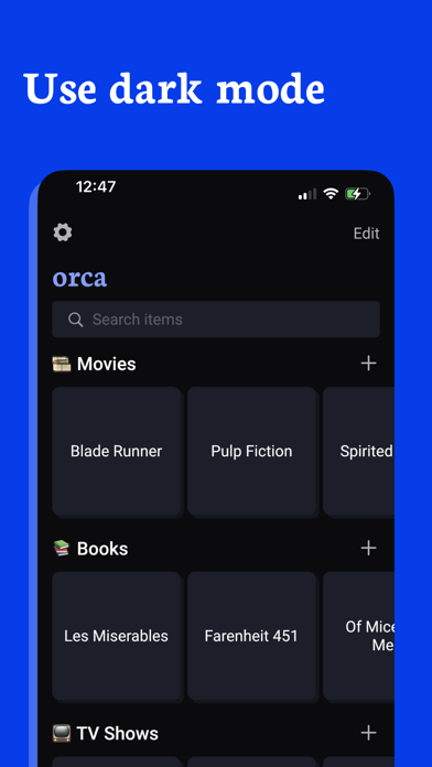 Orca: Categorize Your Notes Screenshot