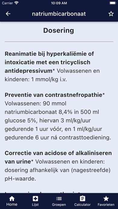 Anesthesiologie medicatie Screenshot