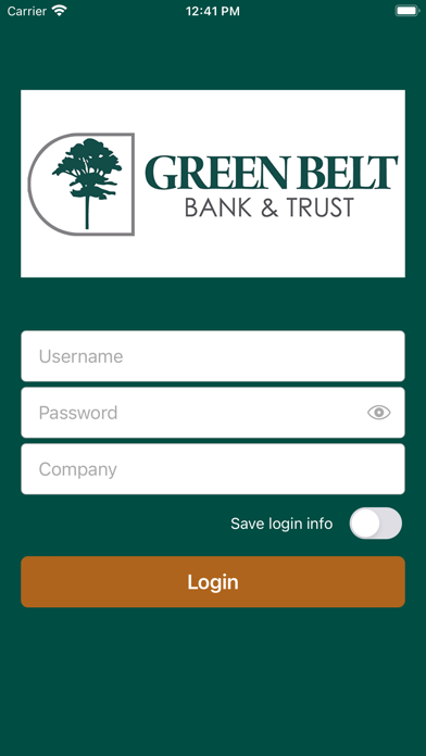 Green Belt Bank Remote Deposit Screenshot