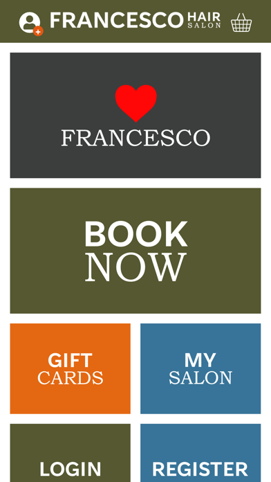 Francesco Hair Salons Screenshot