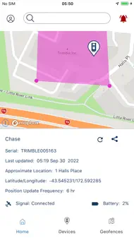 Trimble Sentinel iphone bilder 1