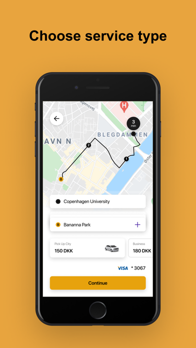 Pick up city app Screenshot
