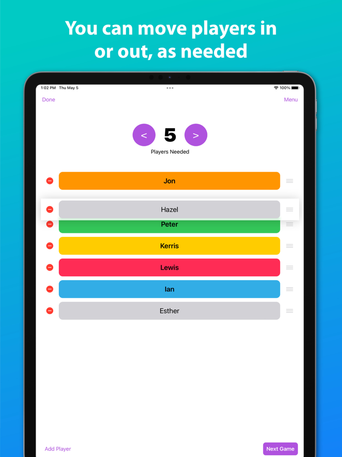 PlayRight Picking Players