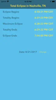 eclipse times iphone screenshot 2