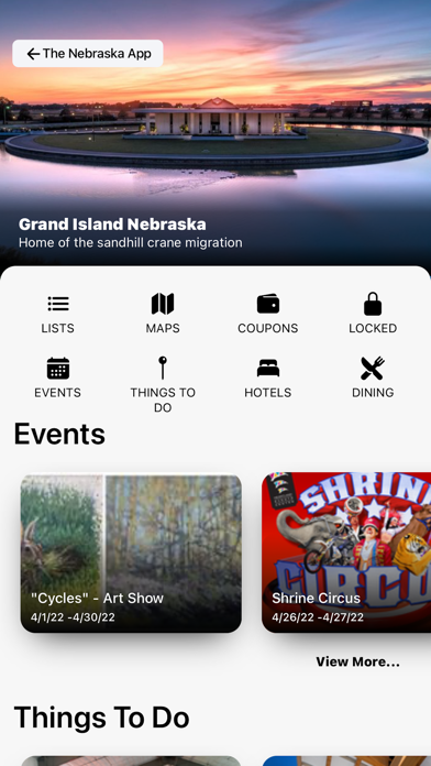 The Nebraska App Screenshot