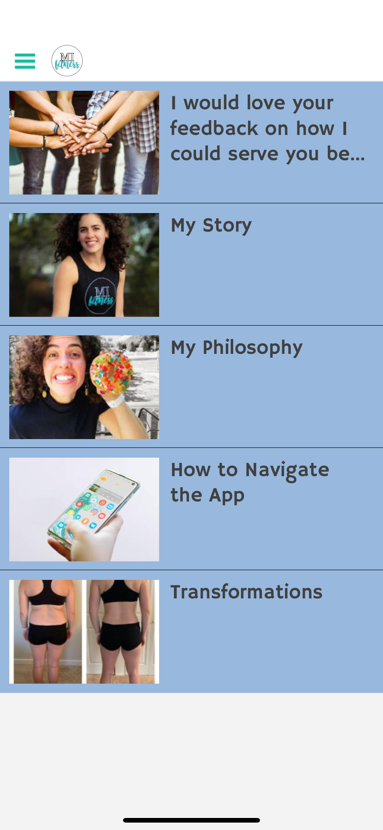 MIFIT app