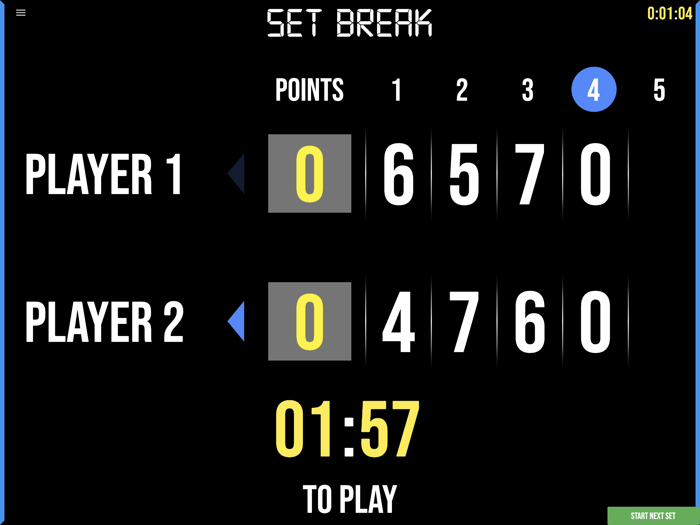 BT Tennis Scoreboard