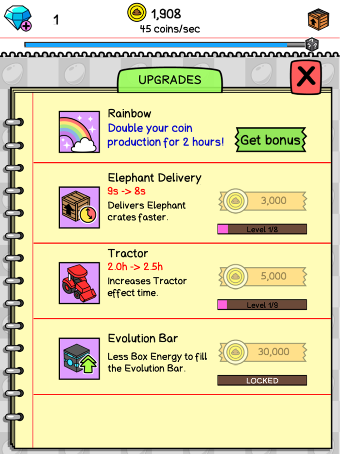 Elephant Evolution Merge Idle