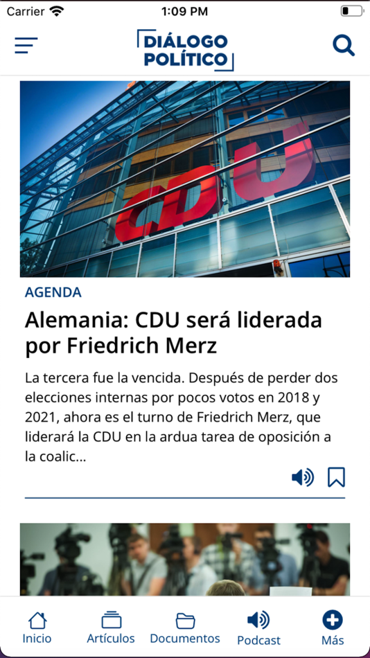 #1. Diálogo Político (iOS) Podle: DESARROLLO DEL SUR