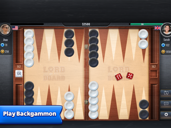 Backgammon - Lord of the Board iPad app afbeelding 1