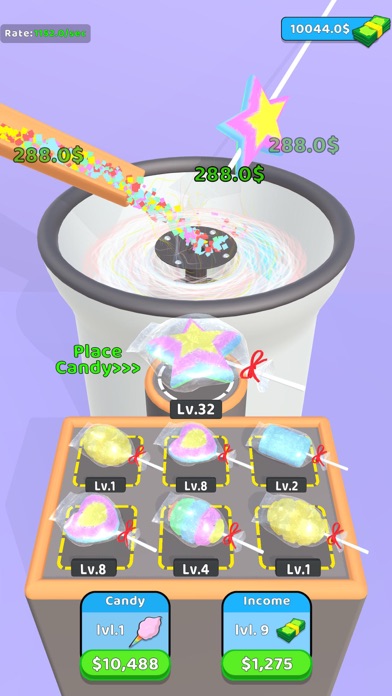 Cotton Candy Shop: Idle Tycoon Screenshot
