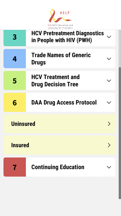 HIV/HCV Provider Education Screenshot