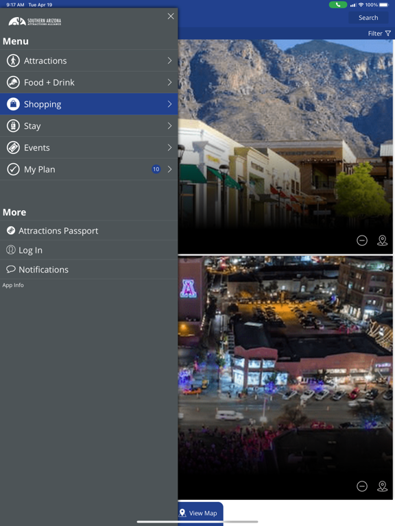 Southern Arizona Attractions iPad screenshot 1 - Travel app