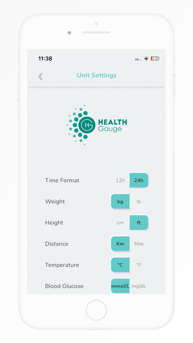 HealthGauge iPhone screenshot