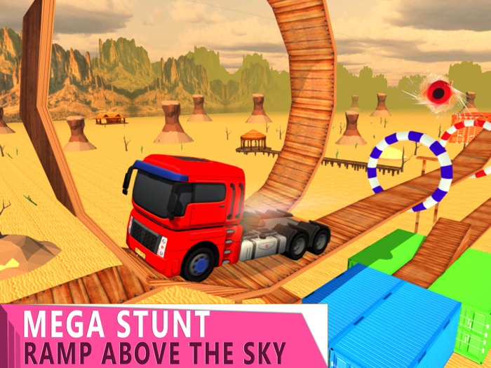 Truck Stunt Jump Driving