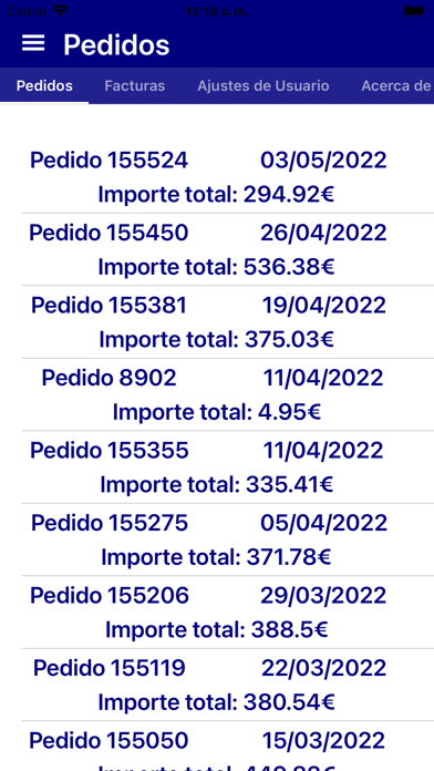 Dulces Oscar Commerce Screenshot