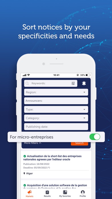 DZtenders Tenders in Algeria Screenshot