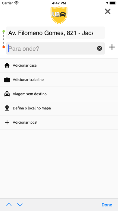 Ubmais Passageiro Screenshot