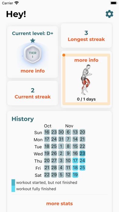 5BX Workout Screenshot