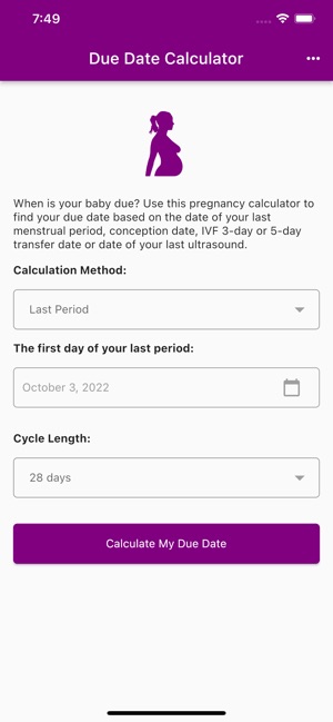 Pregnancy Due Date Calculators on the App Store