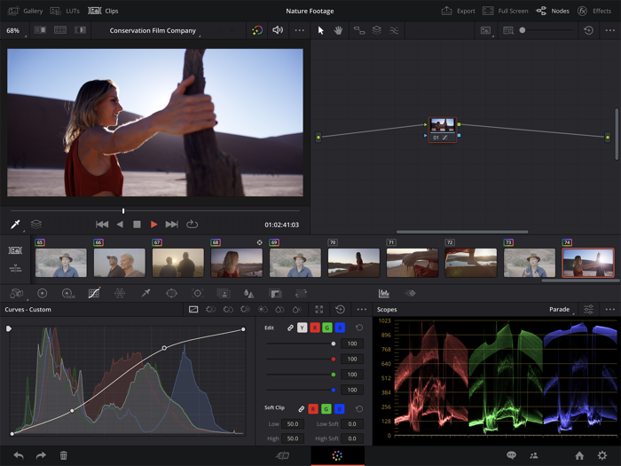 DaVinci Resolve for iPad