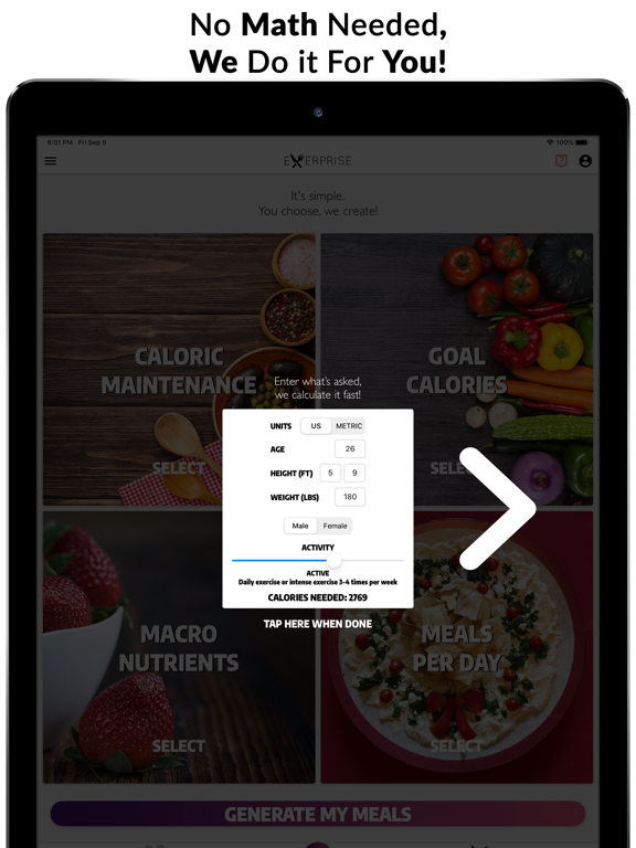Exerprise Workout Meal Plannerのおすすめ画像9