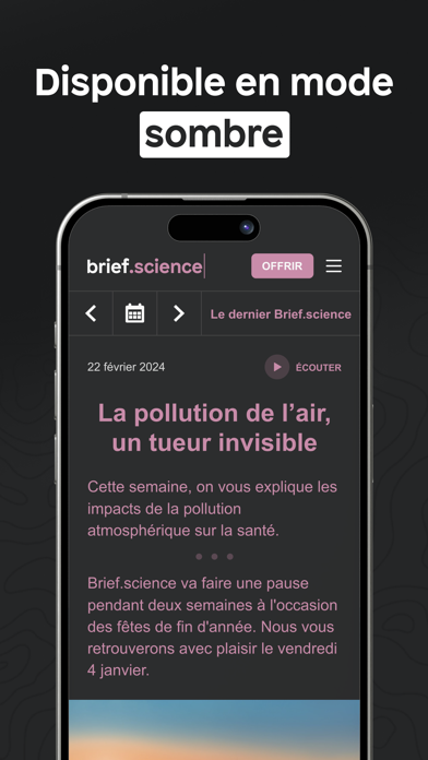 Brief.science Screenshot