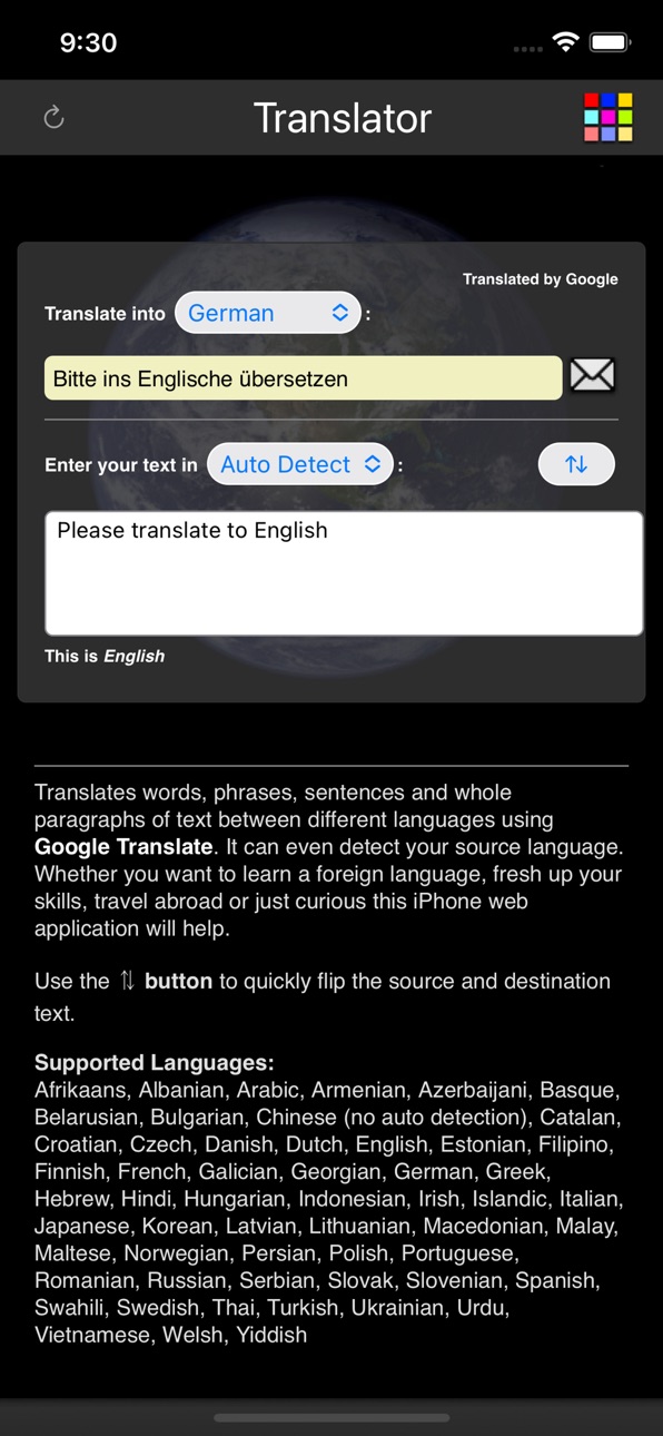 iPhone screenshot