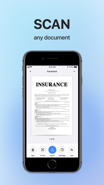 Scanner Doc: Scan PDF Document