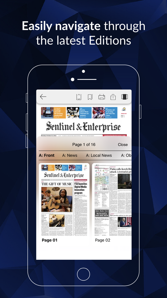 #2. Sentinel & Enterprise eEdition (iOS) 由: MediaNews Group