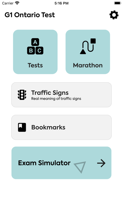 G1 Ontario Driving Test Prep Screenshot