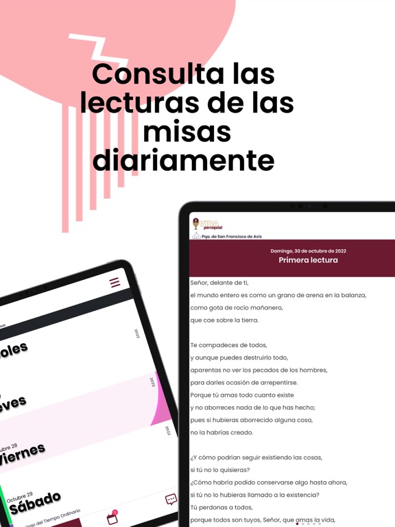 Vida Parroquial iPad screenshot 3 - Book app