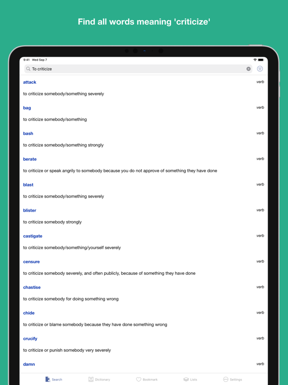 Screenshot #4 pour English Meaning Dictionary