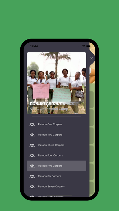 NYSC Camp Platoons Screenshot