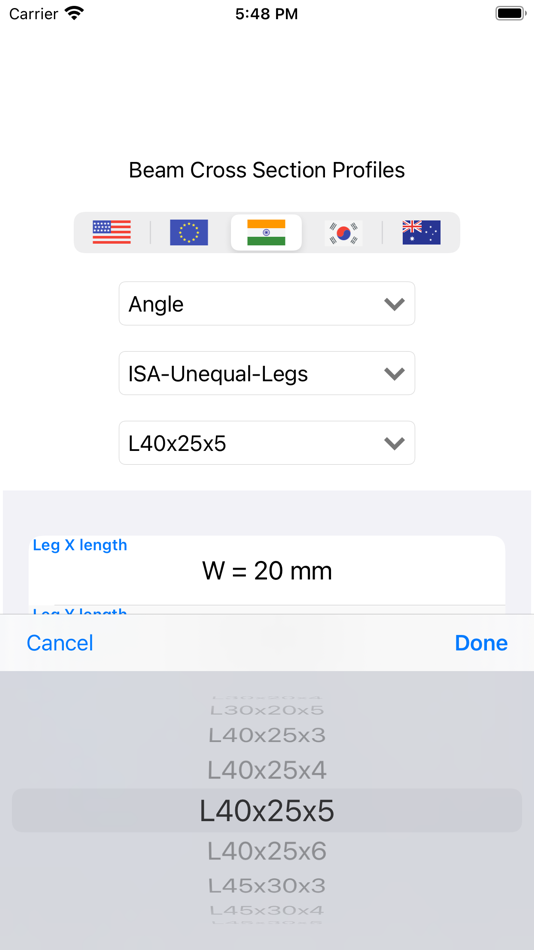 #2. Beam Sections Profiles (iOS) 由: Victor Bovio